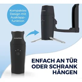 Clean Maxx PRO KOMPAKT Reisebügeleisen schwarz/silber