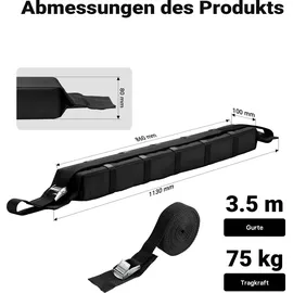 Wiltec Dachgepäckträger 113 x 10 x 8 cm