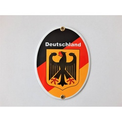 Elina Email Schilder Hinweisschild "Deutschland", (Emaille/Email)