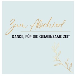 Gästebuch Zum Abschied- Premium Gästebuch Blanko