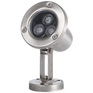 Strahler Unterwasser IP68 Wasserdicht Niederspannung Led Unterwasserlicht Material: Rostfreier Stahl Einstellbarer Winkel Schwimmbad Scheinwerfer für Unterwasser, Springbrunnen, Teich(Blau,3W(24V))