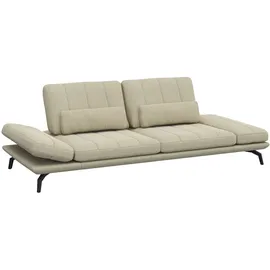 flexlux 3-Sitzer Tropea Funktionssofa, Designsofa, Relaxfunktion, TV-Couch, mit Armteilverstellung sowie Sitztiefenverstellung, Breite 252 cm beige|weiß