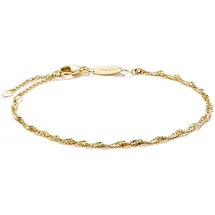 Thomas Sabo Charm-Armband Singapur-Design Recyceltes 925 Silber 18k Vergoldung A2208-413-39-L19V Farbe gold Größe L