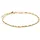 Thomas Sabo Charm-Armband Singapur-Design Recyceltes 925 Silber 18k Vergoldung A2208-413-39-L19V Farbe gold Größe L