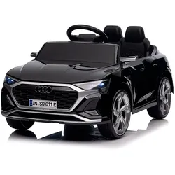 Chipolino Kinder Elektroauto SUV Audi SQ8 Fernbedienung Doppelmotorantrieb Gurt schwarz