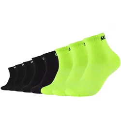 8er Pack SKECHERS Mesh Ventilation Quarter Socken 0201 - lemon glacier 43-46