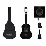 vidaXL Klassikgitarre für Anfänger mit Tasche Schwarz 3/4 36"