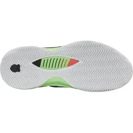 K-Swiss Hypercourt Supreme 2 Clay Tennis Shoe, White/Black/Soft Neon Green, 47 EU