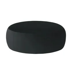 Samt Hocker  Amadi ¦ schwarz ¦ Maße (cm): B: 105 H: 40