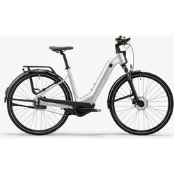 E-Bike Trekkingrad 28 Zoll E-ACTV 900 Automatikgetriebe tiefer Einstieg - grau feuersteingrau S