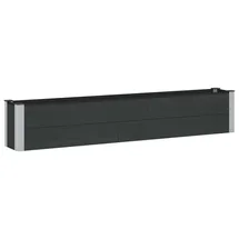 vidaXL Hochbeet 200 x 30 x 36 cm Schwarz