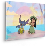 KOMAR Komar Keilrahmenbild - Lilo and Stitch Dancing- Größe 40 x 60 cm - Kinderzimmerbild, Wandbild, Kinderzimmer