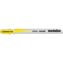 Metabo Stichsägeblätter clean wood 74 / 2,5 mm, HCS umgekehrte Verzahnung - 623608000