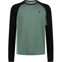Mons Royale Herren Tarn Merino Longsleeve (Größe L, oliv)