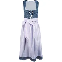 bonprix Dirndl mit Schürze in Midilänge (2-tlg. Set), blau, 38