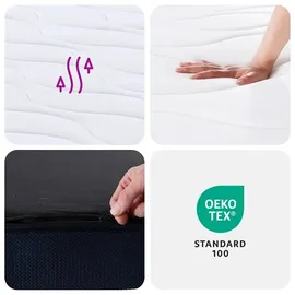 vidaXL Taschenfederkern 180 x 200 cm mittelfest