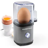 GOURMETmaxx Eierkocher für 1 Ei + Eipicker Grau