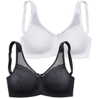 petite fleur Entlastungs-BH Damen schwarz+weiß Gr.110B