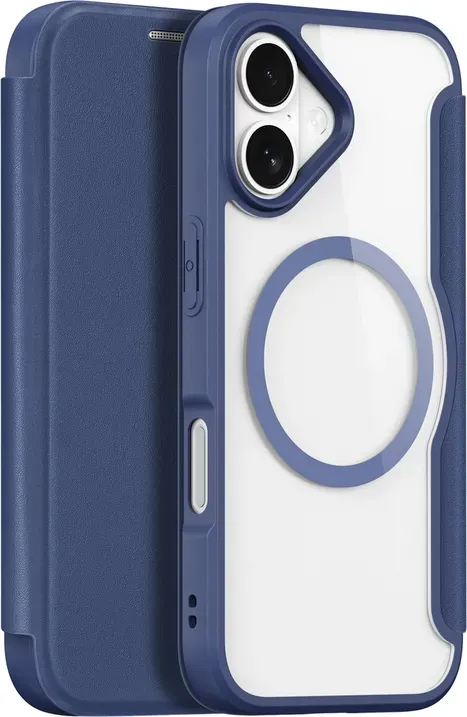 Dux Ducis Skin X Pro iPhone 17 Air Hülle mit MagSafe und Geldbörse - Blau