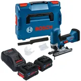 Bosch Professional Akku-Stichsäge GST 18V-125 S 18 V + 2x ProCORE Akku 5,5 Ah + Lader + L-Boxx