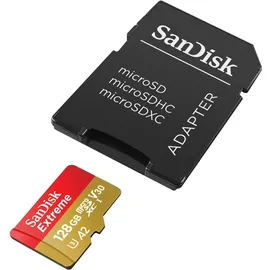 SanDisk Extreme microSDXC UHS-I A2 C3 U3 V30 + SD-Adapter 128 GB