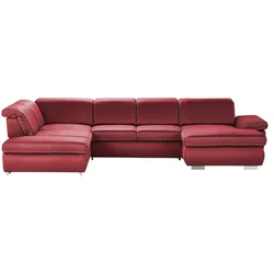 Lounge Collection Wohnlandschaft  mit verschiedenen Funktionen Amanda ¦ rot ¦ Maße (cm): B: 379 H: 85 T: 260.0