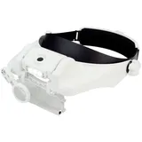 Donau Elektronik Donau KBLP60 Premium Kopflupe mit LED-Beleuchtung Vergrößerungsfaktor: 1.5 x, 2 x, 3.5 x, 8 x, 9.5 x, 11.5 x Weiß