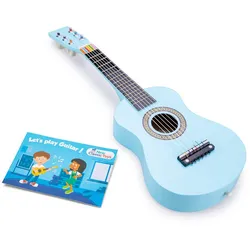 New Classic Toys® Spielzeug-Musikinstrument Gitarre blau Kindergitarre aus Holz Kinder-Instrument Musikspielzeug