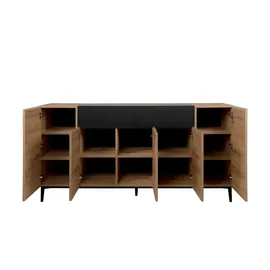 Die Möbelfundgrube Sideboard NOLA 51 A - schwarz Kommode