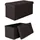 tavora Sitzhocker 76 x 38 x 38 cm 1-tlg. Braun