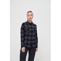 Brandit Textil Amy Flanell Shirt Girls, Black/Grey, 7XL