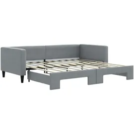 vidaXL Tagesbett 90 x 190 cm Hellgrau