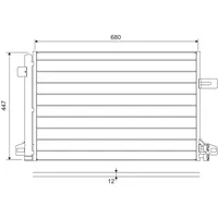 Valeo Kondensator, Klimaanlage 822691
