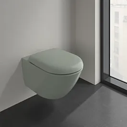 Villeroy & Boch Antao Wand Tiefspül WC 4674T0R8 Abgang waagerecht, mit TwistFlush, Morning Green c-plus