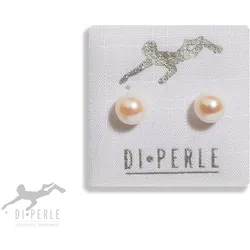 Paar Ohrstecker DI PERLE "Damen Perlenschmuck 585 Gelbgold Akoya Perlen Ohrstecker", weiß, Ohrringe, Damen, Damen, Damen Perlenschmuck
