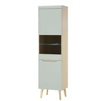 Furn.design Vitrine Isgard in Pistazie und Eiche 53 x