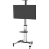 PDS-0001C Single Screen TV Standfuß, VESA: bis 600x400 mm silbergrau/schwarz