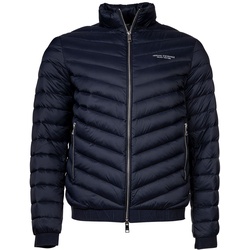 AX ARMANI EXCHANGE Herren Daunenjacke - Mikrofaser, Logo Aufdruck Marine 2XL