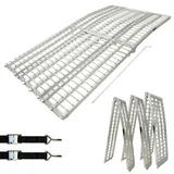 Baumarktplus TRUTZHOLM Auffahrrampe 3-teilig klappbar 305 cm grau Motorradrampe Verladerampe Pickup Rampe