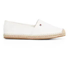 Tommy Hilfiger Espadrille TOMMY HILFIGER "FLAG CANVAS ESPADRILLE", Damen, Gr. 39, beige (ecru), Baumwolle, unifarben, Schuhe Espadrille, Slipper, Flats, Bequemschuh mit Jutebezug und Ziernähten