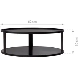 Cook King CookKing Feuerschale Stahlbasis & Holzlager für Feuerschalen Ø 62 cm Schwarz