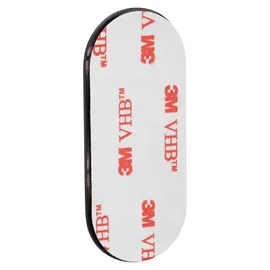 SOTech Blindrosette oval Edelstahl Schwarz 65x28