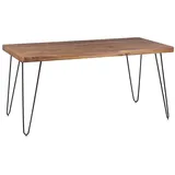 Wohnling Bagli 160 x 76 x 80 cm Sheesham schwarz