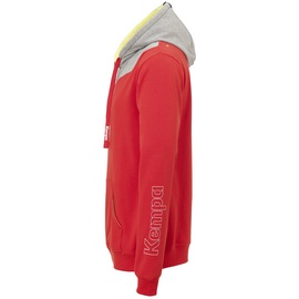 Kempa Core 2.0 Hoodie, rot/dark grau Melange, M