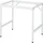 Rau Arbeitstisch Melamin 1000x800x800-850mm grau