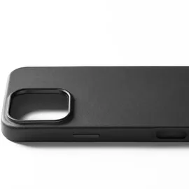 Mujjo iPhone 16 Pro Max Leder Case mit MagSafe schwarz