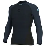 ALÉ Klima Langarm-Funktionsshirt Schwarz/Blau 58