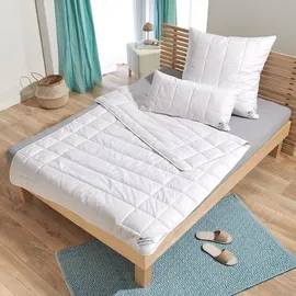 Traumschlaf Alpaka Bettdecke Pako leicht, Füllung: 100% Alpakawolle 140x200 cm - weiß