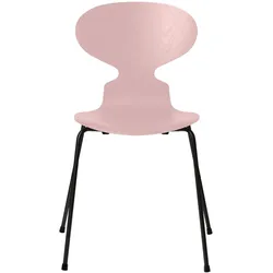 Fritz Hansen - Die Ameise Stuhl, Esche pale rose gefärbt / Gestell schwarz