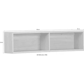 GUTMANN FACTORY Wandregal 120 x 25 x 30 cm Beige